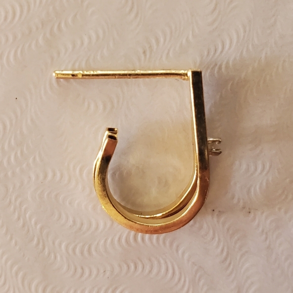 14K Gold Diamond Accent Earrings - Picture 7 of 14